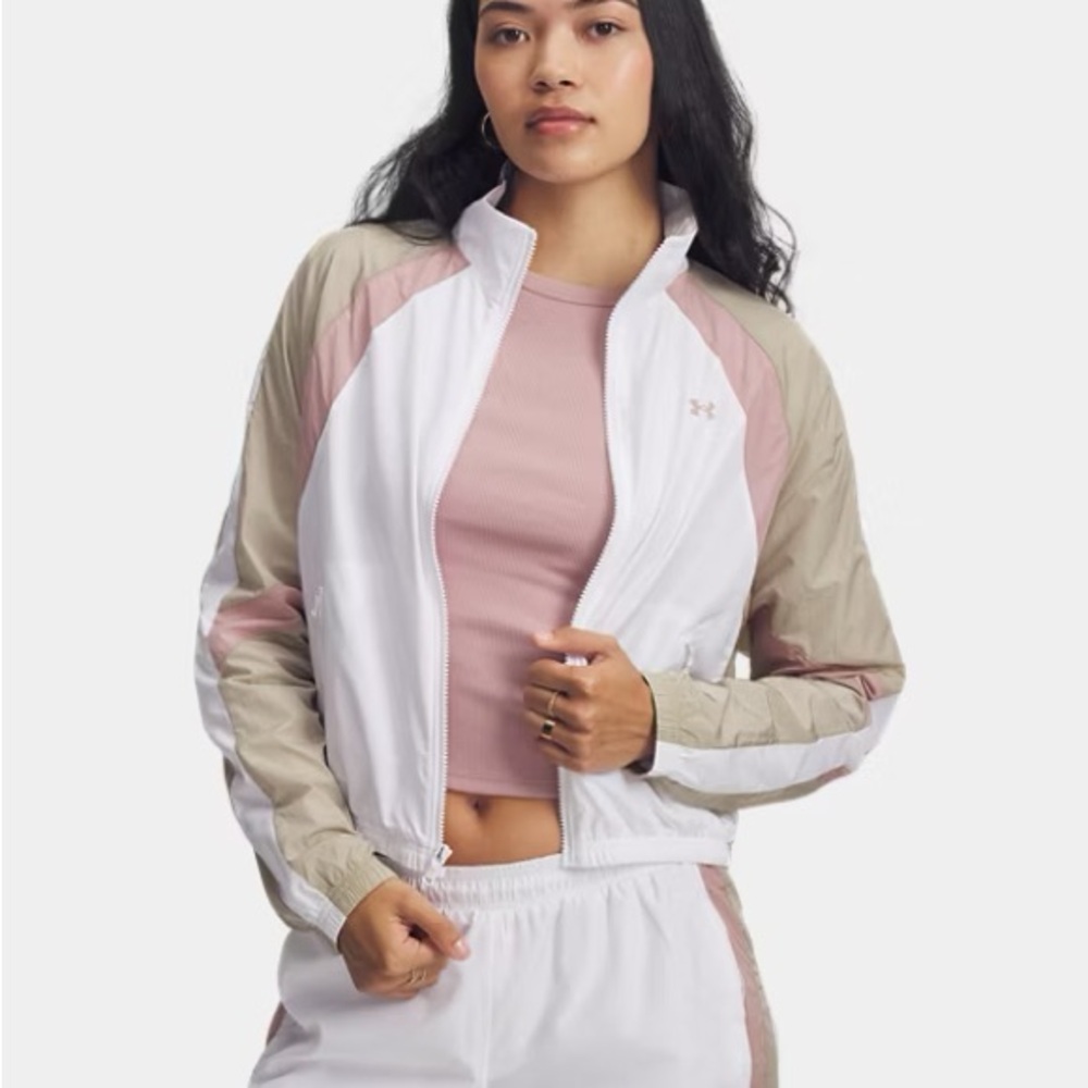 Under‎ Armour Women’s Icon Crinkle Track Casual Jacket Sz. L NWT